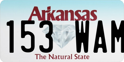 AR license plate 153WAM
