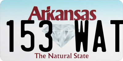 AR license plate 153WAT