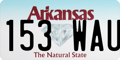AR license plate 153WAU