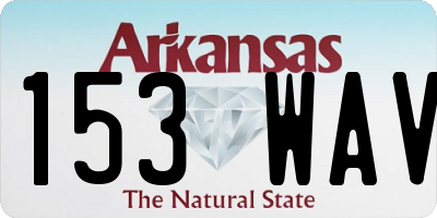 AR license plate 153WAV