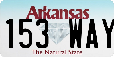AR license plate 153WAY