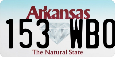 AR license plate 153WBO