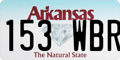 AR license plate 153WBR