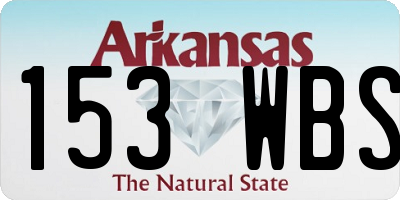 AR license plate 153WBS