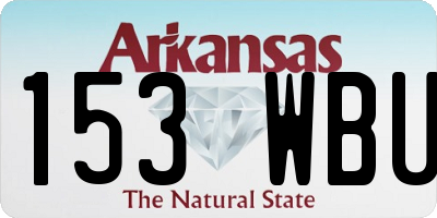 AR license plate 153WBU