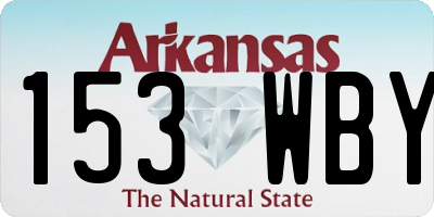 AR license plate 153WBY