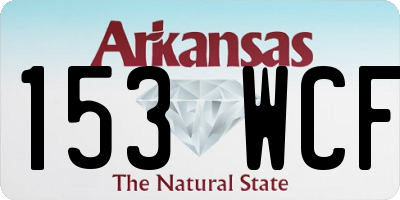 AR license plate 153WCF