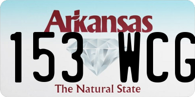 AR license plate 153WCG
