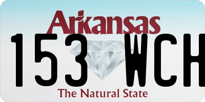 AR license plate 153WCH