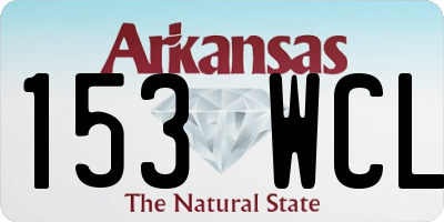 AR license plate 153WCL