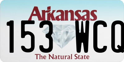 AR license plate 153WCQ