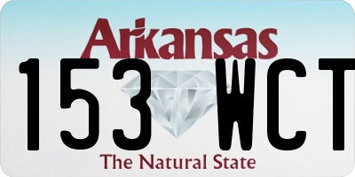 AR license plate 153WCT