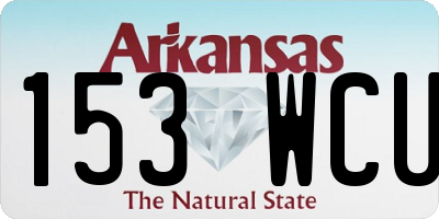AR license plate 153WCU