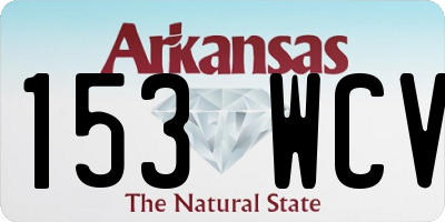 AR license plate 153WCV