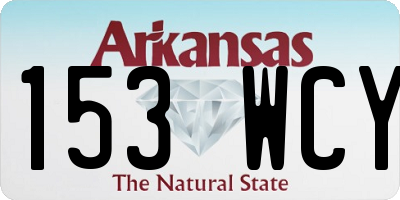 AR license plate 153WCY