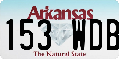 AR license plate 153WDB