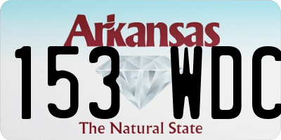 AR license plate 153WDC