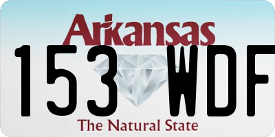 AR license plate 153WDF