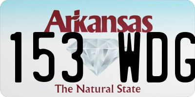 AR license plate 153WDG
