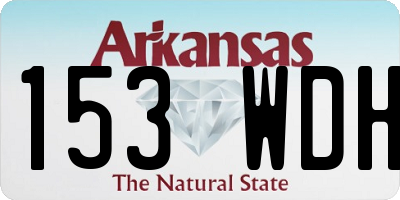 AR license plate 153WDH