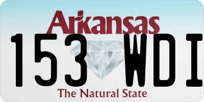 AR license plate 153WDI