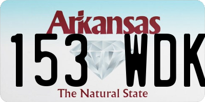 AR license plate 153WDK