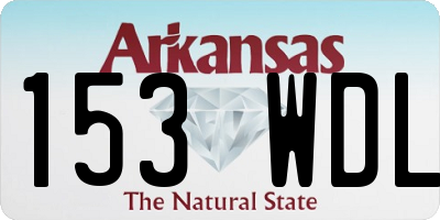 AR license plate 153WDL