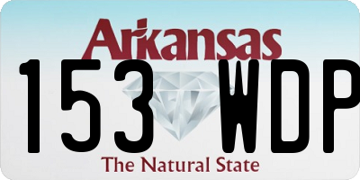 AR license plate 153WDP