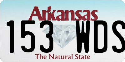 AR license plate 153WDS