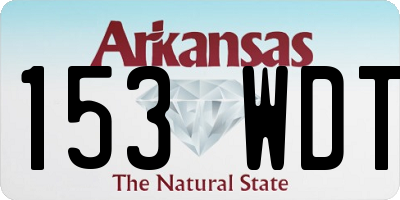 AR license plate 153WDT