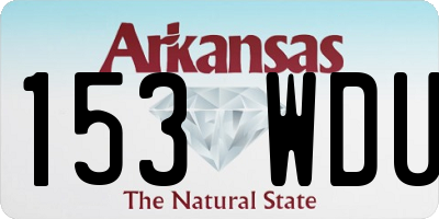 AR license plate 153WDU