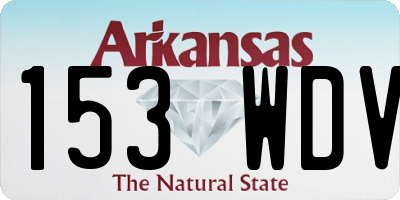 AR license plate 153WDV