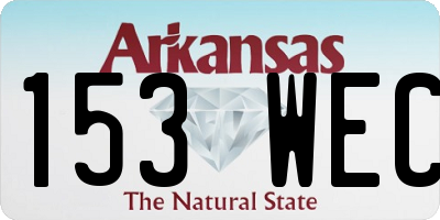 AR license plate 153WEC