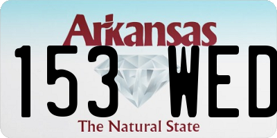 AR license plate 153WED