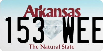 AR license plate 153WEE