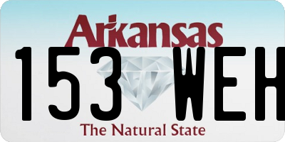 AR license plate 153WEH