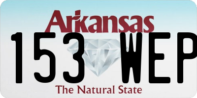 AR license plate 153WEP