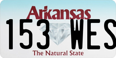 AR license plate 153WES