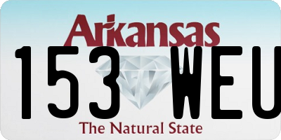 AR license plate 153WEU