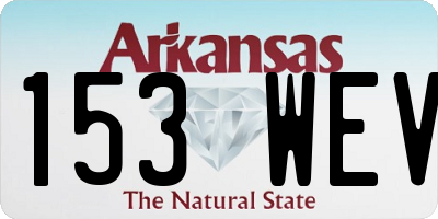 AR license plate 153WEV