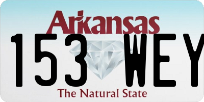 AR license plate 153WEY