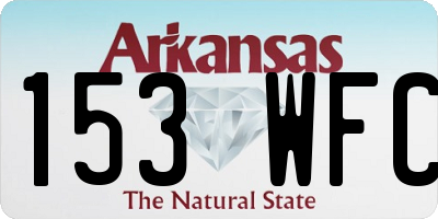AR license plate 153WFC
