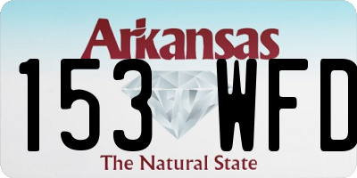 AR license plate 153WFD