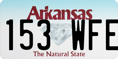 AR license plate 153WFE
