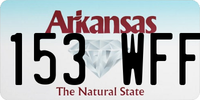 AR license plate 153WFF