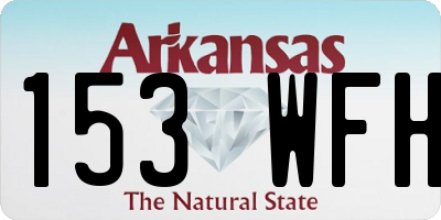 AR license plate 153WFH