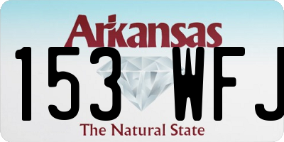 AR license plate 153WFJ
