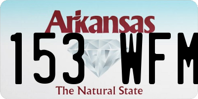 AR license plate 153WFM