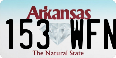 AR license plate 153WFN