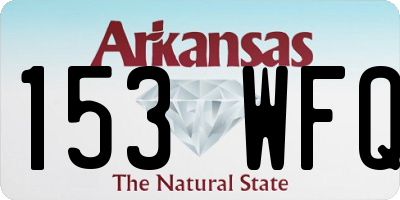 AR license plate 153WFQ